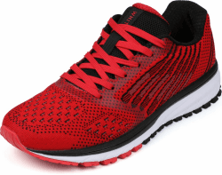 WHITIN Laufschuhe Herren Damen Turnschuhe Sportschuhe Unisex Bequeme Straßenlaufschuhe Walkingschuhe 36-47 37 EU Rot Angebot bei HelloDeals