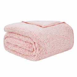 EMME Kuscheldecke Sherpa Decke Flauschig，228x228 cm,Dicke und Elegant, Sofadecke Doppelgesicht Extra Weich, Warme Gemütliche Wendbare Flauschige Wohndecke Decke für Couch und Bett,Rosa 10-rosa 230 x 230cm Angebot bei HelloDeals