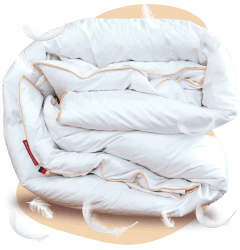 Feder Bettdecke 155 x 220 cm - Daunendecke 155x220 für den Winter - extrawarme Winterdecke mit Federn & Daunen - Kassettendecke ideal für den Winter - Decke Winterdecke 155x220 cm Angebot bei HelloDeals