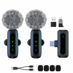 Mini-Lavalier-Mikrofon für Android und iPhone, iOS-Geräte, Rauschunterdrückung, Ansteckmikrofon für Aufnahme, Clip-on-Mikrofon, für Videoaufnahmen, Tiktok, YouTube, Vlog Podcast Content Creator black Angebot bei HelloDeals