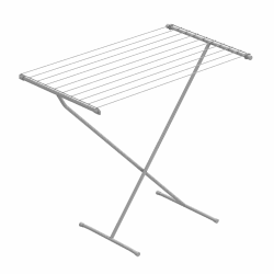Rörets - Wäscheständer Ted - 9m Trockenlänge & Liegendtrocknung - 54x91x83 cm - Wäschentrocken mit Qualität und Funktionalität von Schwedens führender Wächeständermarke (Weiß) Angebot bei HelloDeals