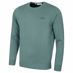 Calvin Klein Herren 2026 Golfpullover Rundhals Weich Leicht Atmungsaktiv L Salbei Angebot bei HelloDeals