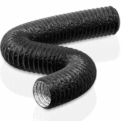 HG Power 150mm Abluftschlauch, 5m Flexibel PVC Alurohr Lüftungsschlauch Schallgedämmter Alu Flex-Schlauch Abluftrohr für Wachstumszelt Trockner Mobile Klimaanlage Abluftventilator, Schwarz 150mm * 5m Schwarz Angebot bei HelloDeals