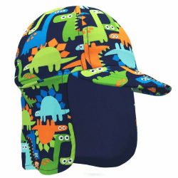 Kinder Legionäre Hut, UPF 50+ Sonnenschutz Schwimmkappe Flap Hat im Dinosaurier-Muster für Kinder, Jungen Sonnenhut mit Nackenschutz 4-6 Jahre UV FLAP Dinosaurier Angebot bei HelloDeals