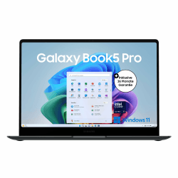 Samsung Galaxy Book5 Pro AI-Laptop, 14-Zoll-Display, AI-Notebook mit Intel Core Ultra 5 Prozessor, 16 GB RAM, 512 GB Speicher, Copilot+ PC, Moonstone Gray, 3 Jahre Herstellergarantie Intel Core Ultra 5 14 Zoll Angebot bei HelloDeals