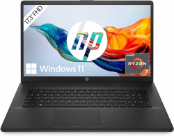 HP Laptop mit 17,3 Zoll FHD Display, AMD Ryzen 7 7730U, 16 GB DDR4 RAM, 512 GB SSD, AMD Radeon-Grafik, Windows 11, QWERTZ Tastatur, Schwarz AMD Ryzen 7 7730U + 16 GB DDR4 RAM + 512 GB SSD 2024 Schwarz Angebot bei HelloDeals