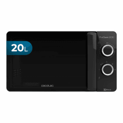 Cecotec ProClean 3030 - Mikrowelle, 20 l Kapazität, Ready2Clean-Beschichtung, 700 W, 6 Betriebsstufen, 30-Minuten-Timer, Abtaumodus, Farbe Schwarz 20L | Proclean Angebot bei HelloDeals