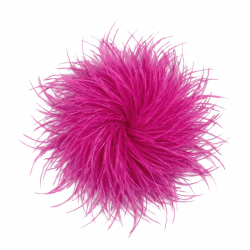 Baesics Federbrosche Damen - Feder Brosche Anstecker Straußenfeder Fluffy | Ansteckblume Puschel Brosche zum Anstecken | Vintage für Hochzeit Braut Fasching Blazer Kleid Pink Angebot bei HelloDeals