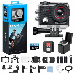 AKASO EK7000 Pro 4K Action-Kamera mit 64GB microSDXC Speicherkarte Mit 64 GB microSD-Karte Angebot bei HelloDeals