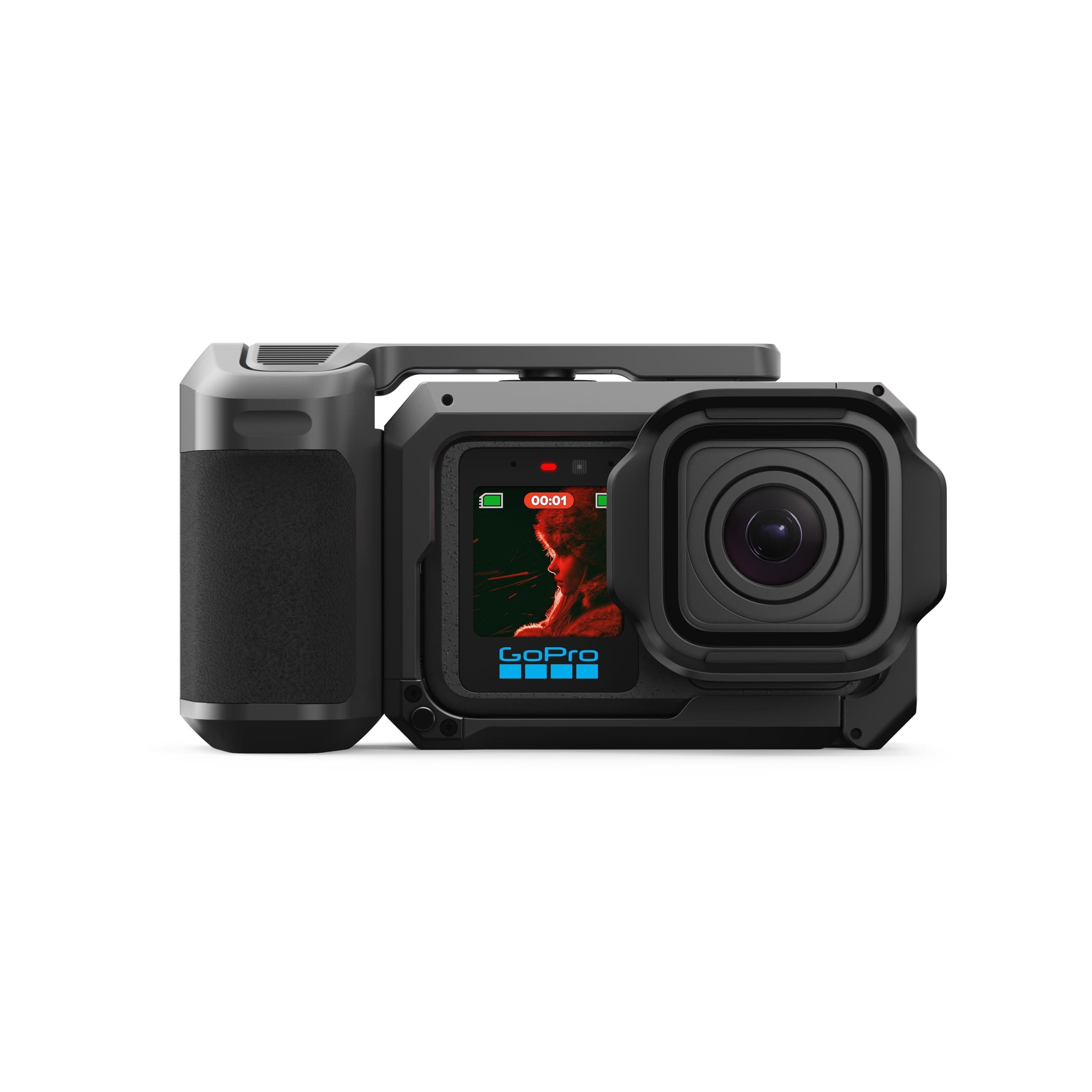 GoPro Mission 1 PRO Grip Edition – Enthält Mission 1 PRO Kamera, Point-and-Shoot-Griff, einen wiederaufladbaren Enduro 2 Akku, abnehmbare Gegenlichtblende und eine Tragetasche Angebot bei HelloDeals