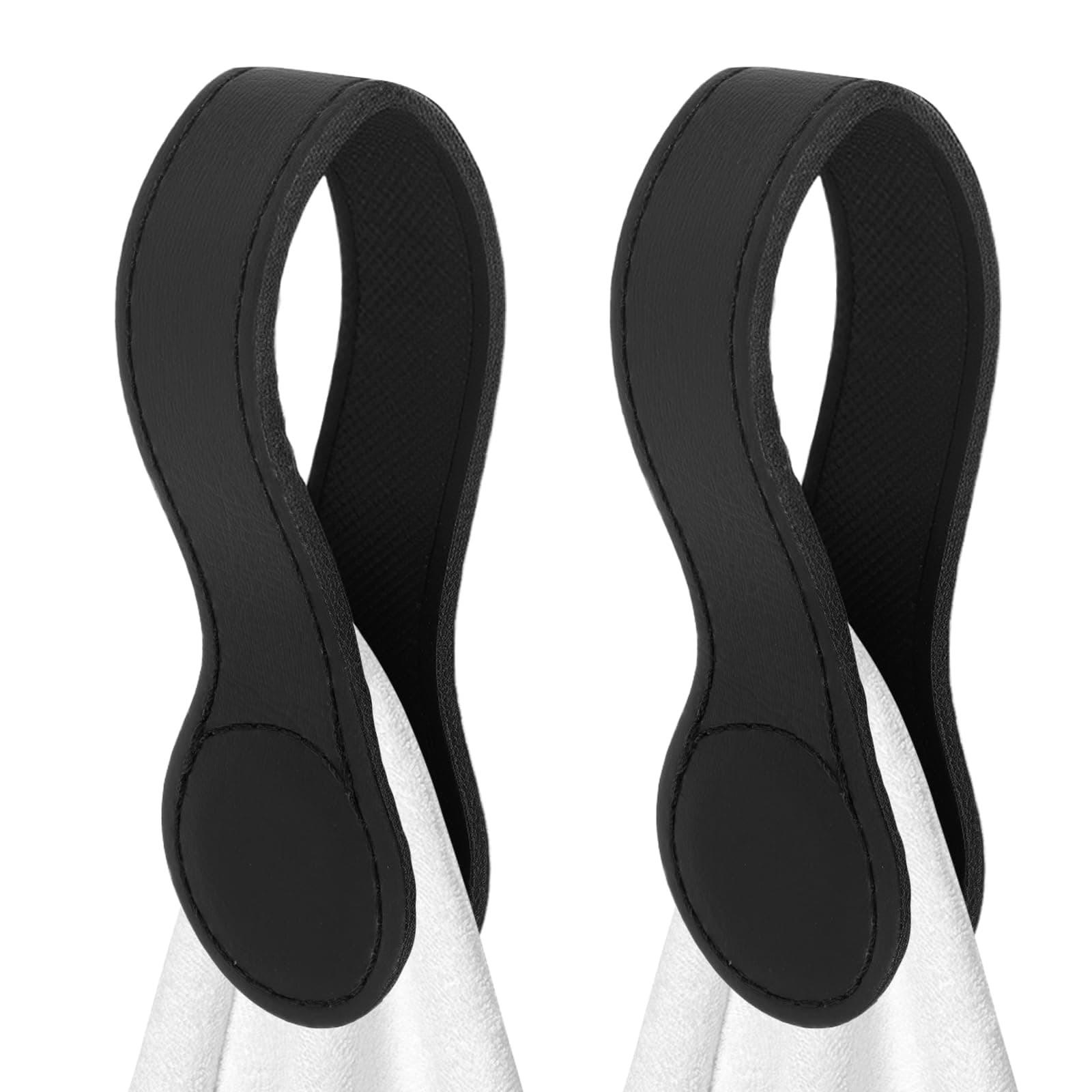 2 Stück magnetische Handtuchhalter aus Leder, leicht zugängliche Handtuchhalter, platzsparende Handtuchhalter, Tischhalterung für Badezimmer Küche und Bad-Accessoires (schwarz) 2pcs Schwarz Angebot bei HelloDeals