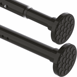Teleskopstange 3M Extra Länge Gardinenstange ohne Bohren Duschstange Ausziehbar Teleskop Kleiderstange für Badezimmer,Schlafzimmer Schwarz(190-360CM Φ32mm) Schwarz 190-360CM Angebot bei HelloDeals