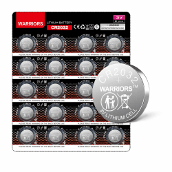 Warriors 20X CR2032 Batterien Knopfzellen, 20er Pack Vorratspackung, 3V 240mAh Extra Kapazität, Lange Haltbarkeit, Zuverlässige Knopfzellen für Schlüsselanhänger, Waagen Angebot bei HelloDeals