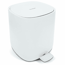 YourCasa Mülleimer Bad [5L] - Elegantes Design - Badeimer - Kosmetikeimer Badezimmer Klein - Badmülleimer mit Deckel und Softclose – Abfalleimer Toilette WC - herausnehmbaren Inneneimer (Weiss) Weiss Ohne Klobürste Angebot bei HelloDeals