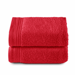 Top Towel - Premium - Große Badetücher - Badetücher - 2 Handtücher - 50 x 100 cm - 100 % Baumwolle - 600 Gramm - Rot Rot 2 Handtücher Angebot bei HelloDeals