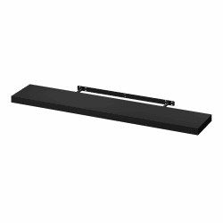 WOLTU Wandboard Wandregal CD DVD Regal Bücherregal Schweberegal Holz Board 120x22.9x3.8cm schwarz für Büro, Wohnzimmer, Schlafzimmer, Küche RG9315sz Angebot bei HelloDeals