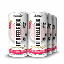Layenberger Fit&Feelgood Slim Shake Powder, Mahlzeitersatz für 72 Portionen mit je 213 kcal (6x 396 g) - Rote Beeren-Joghurt Rote Beeren-Joghurt 396 g (6er Pack) Angebot bei HelloDeals