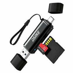SD Kartenleser, USB C & USB 3.0 Micro SD Adapter, Aluminium SD Card Reader Speicherkartenleser für SD, microSD, SDHC, SDXC | Kompatibel mit iPhone 17/16/15, MacBook Pro/Air, iPad, Android Angebot bei HelloDeals