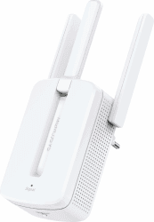 Mercusys MW300RE WLAN-Verstärker-Repeater, 2.4GHz WLAN bis zu 300Mbps, 3 x Externe Antennen, LED-Lichtsignal, MIMO-Technologie, WPS-Taste, Wandmontage N300 mit 3 Antennen Angebot bei HelloDeals
