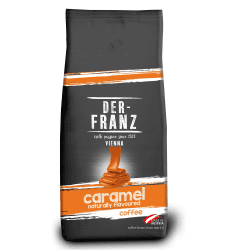 Der-Franz Kaffee, aromatisiert mit mit Karamell, Arabica und Robusta Kaffeebohnen, 1000 g Karamell 1 kg (1er Pack) Angebot bei HelloDeals