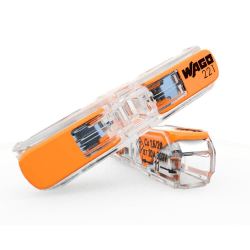 WAGO 2-Leiter Durchgangs-Verbinder mit Hebel 221-2411 | Nennquerschnitt: 4 mm², mit Hebel, 60 Stück, geeignet für alle Leiterarten, von ein-, fein- und mehrdrähtigen Leiter 2-Leiter Durchgangsverbinder Original 4mm² Angebot bei HelloDeals