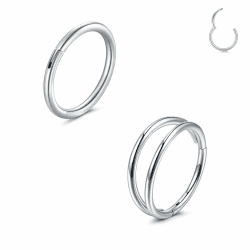 LAURITAMI 2 Stück Nasenpiercing Ring Chirurgenstahl 20G 18G 16G Dünn Doppelter Nasenpiercing Ring, Septum Clicker Ring, 6/8/10mm Helix Conch Knorpel Tragus Nasenpiercing Schmuck 20G*8mm-2Stk Silber Angebot bei HelloDeals