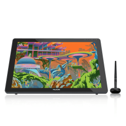 HUION Kamvas 22 21,5 Zoll Grafiktablett mit Display, 120% sRGB-Farbumfang, blendfreier Mattfilm, kann über EIN voll ausgestattetes USB-C-zu-USB-C-Kabel mit dem Android-Telefon verbunden Werden Kamvas 22（21,5 Zoll） Angebot bei HelloDeals