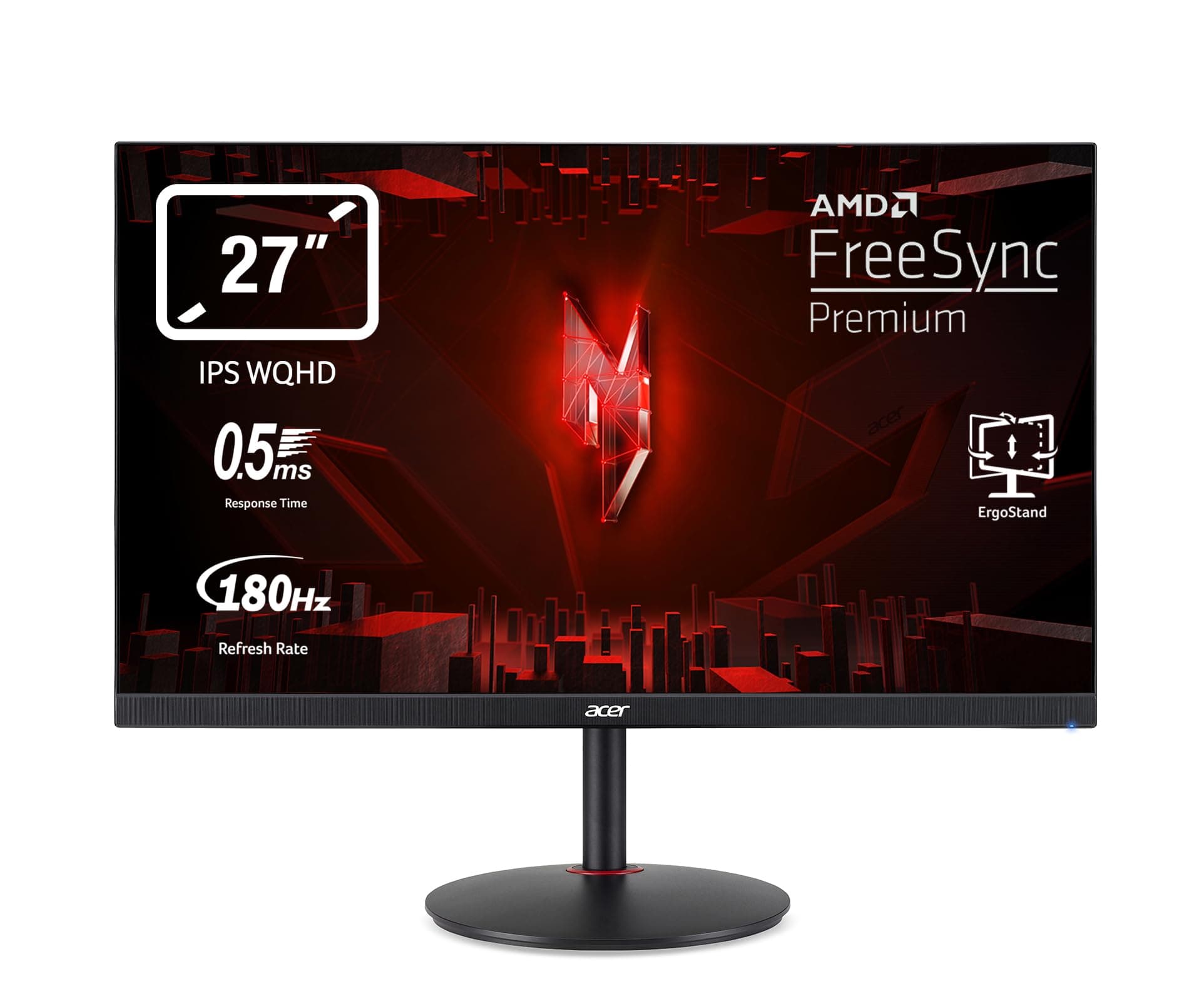 Acer Nitro XV271U M3 Gaming Monitor 27 Zoll (69 cm Bildschirm) WQHD, Agile Splendor IPS, 180Hz DP, 144Hz HDMI, 1ms/0.5ms(GTG,Min.), DP 1.2, 2xHDMI 2.0, höhenverstellbar, drehbar, FreeSync Premium 27 Zoll | WQHD | 180Hz Angebot bei HelloDeals