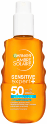 Garnier Ambre Solaire Sensitive Expert + Hydrating UV Water Sonnenschutzspray LSF 50 – Sonnen-Spray für Körper, Gesicht, Kopfhaut & Haare – Wasserfest, sandresistent & nicht fettend – 150ml 150 ml (1er Pack) Wasserfest, sandresistent & nicht fettend – 150 Angebot bei HelloDeals