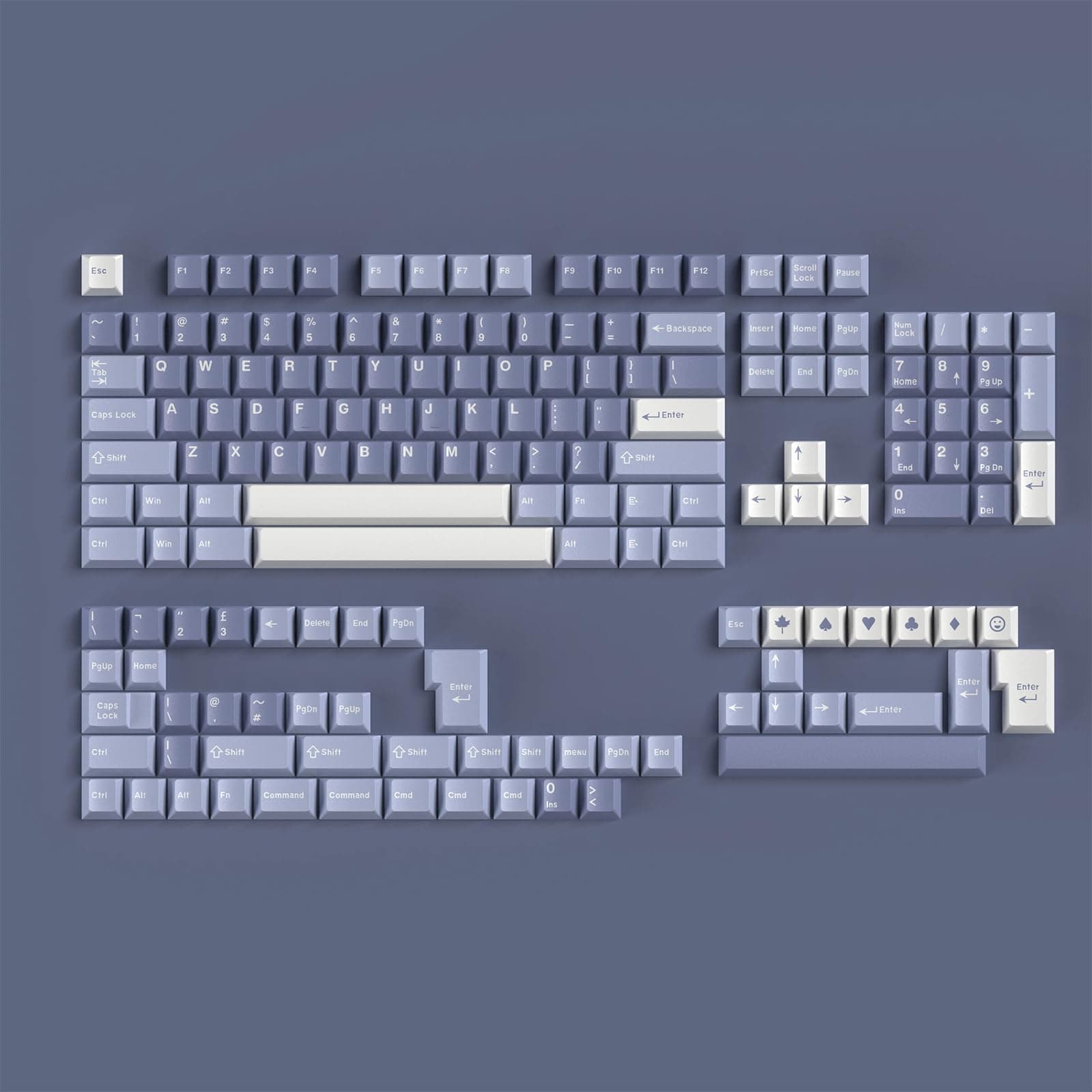 172 Tasten Doubleshot Keycaps Cherry Profile Fishing Keycaps Set für ISO ANSI Layout Cherry MX Switches Mechanische Tastatur Fhisning Keycaps Angebot bei HelloDeals