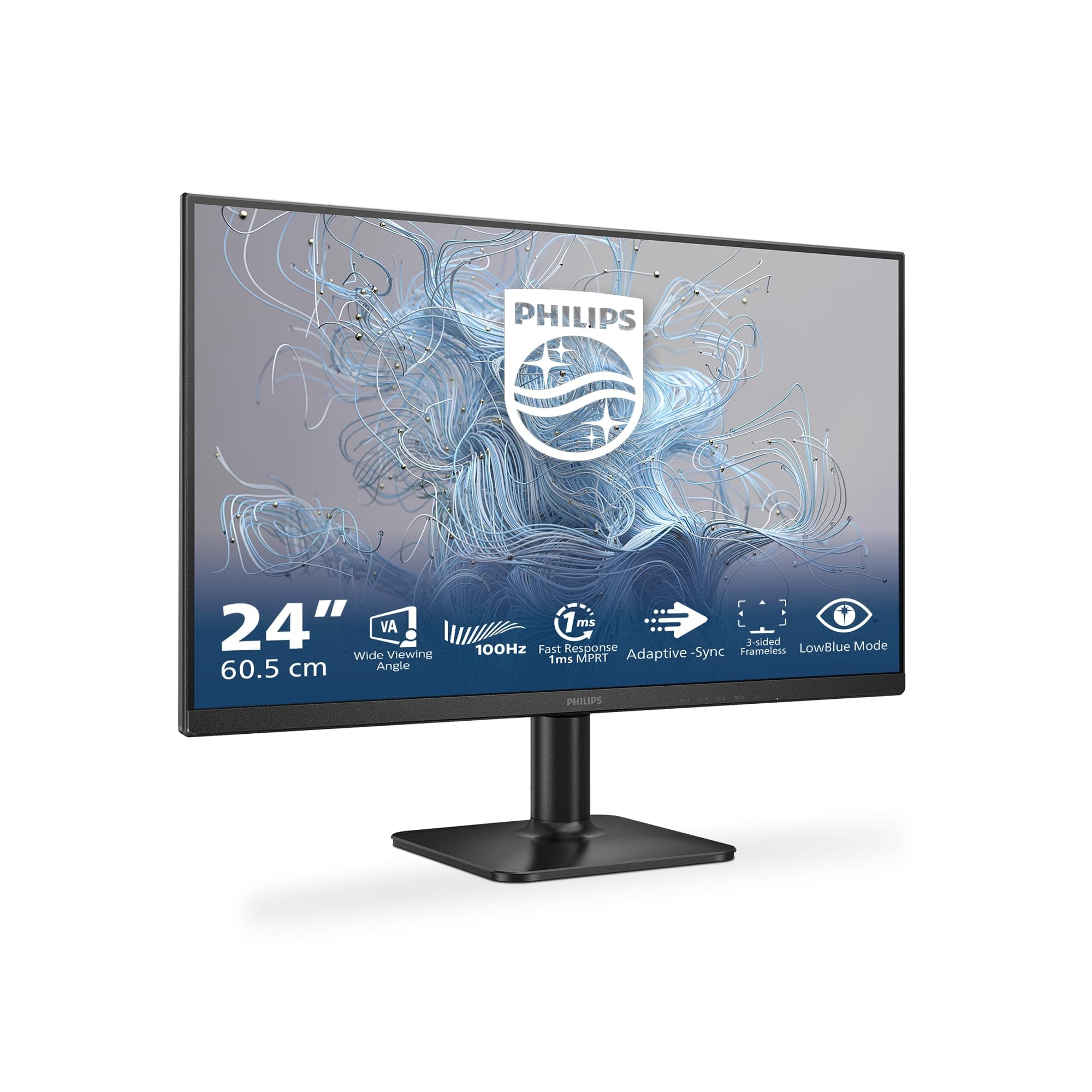 Philips 24E2N1100LB - 24 Zoll Full HD Monitor, Adaptive Bildsynchronisation (1920x1080, 100 Hz, 1x D-Sub, 1x HDMI 1.4) schwarz 24" FHD Fester Standfuß VA 100 Hz Angebot bei HelloDeals