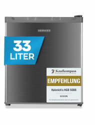 Heinrich´s Mini Gefrierschrank 33L -18°C klein kompakt leise 40db Gefrierbox Wechselbarer Türanschlag Mini Gefrierschrank Perfekt für Büro, Camping, Outdoor Edelstahl/Inox Angebot bei HelloDeals