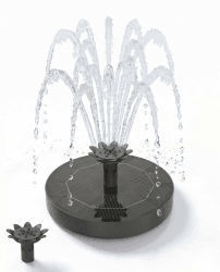 Solar Springbrunnen, Solar Teichpumpe mit Innovative 4-in-1 Düse, 2026 Neueste 1.8W Solarbrunnen, Solar Wasserpumpe Solar schwimmender Fontäne Pumpe für Gartenteich Springbrunnen Vogel-Bad Pool 1.8w-Ø130mm Angebot bei HelloDeals