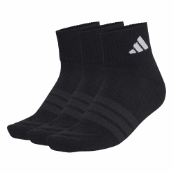 adidas Unisex CUSHIONED SPORTSWEAR ANKLE SOCKEN 3ER-PACK 43-45 black/black/white Angebot bei HelloDeals