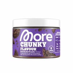 MORE Chunky Flavour, Dark Cookie Crumble, 170 g, vegan, Geschmackspulver zum Süßen, ohne viel Zucker und Kalorien, mit Inulin und Laktase Angebot bei HelloDeals