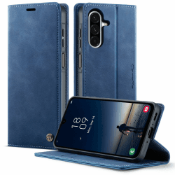 Handyhülle Samsung Galaxy A17 hülle klapphülle Premium PU Leder, RFID Schutzhülle,Faltbare Handytasche,Kartenfach Standfunktion Leder hülle für Samsung Galaxy A17 4G/5G - Blau Samsung Galaxy A17 Blau Angebot bei HelloDeals