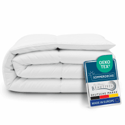Beautissu BeauNuit SD Bettdecke 155x220 cm Sommer – Leichte Sommerdecke für Allergiker geeignet – Dünne Steppdecke Atmungsaktive Kühlende Decke Sommerdecke leicht leichte Sommerdecke 155x220 cm Angebot bei HelloDeals