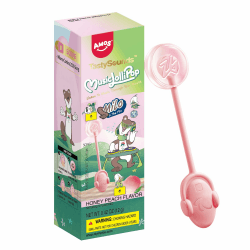 AMOS Lutscher Audio Lollipop Süssigkeiten, Pfirsich Süßigkeiten Geschenke Musik Lollies Bonbons Süßigkeitens, Lollipops Lutscher Zuckerfrei Süßigkeiten Einzeln Verpackt – 1 PCS (1x Pfirsich) Angebot bei HelloDeals