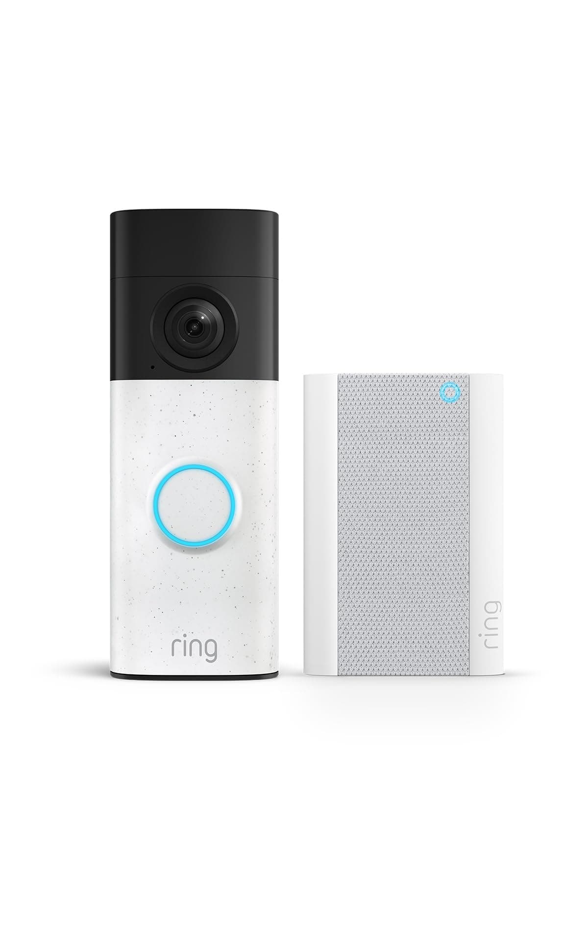 Ring Paket: Akku-Videotürklingel (Neueste Gen.) Retinal 2K & 6x-Zoom + Chime Pro | Kabellos | Nachtsicht | WLAN-Verstärker | Alexa | 30 Tage Gratiszeitraum für Ring-Abonnement Angebot bei HelloDeals