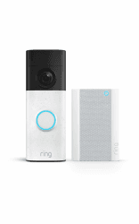 Ring Paket: Akku-Videotürklingel (Neueste Gen.) Retinal 2K & 6x-Zoom + Chime Pro | Kabellos | Nachtsicht | WLAN-Verstärker | Alexa | 30 Tage Gratiszeitraum für Ring-Abonnement Angebot bei HelloDeals