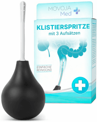 MED Rektalspülung Klistierball inkl. 3 Aufsätze I 225ml aus Medizinischem Silikon I Klistierspritzen Enema Kit Analdusche Klistierspritze Intimdusche I Anaal Duschsche Analreiniger Frau & Mann Angebot bei HelloDeals