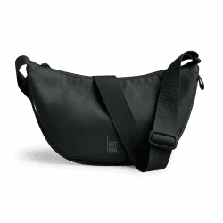 GOT BAG Moon Bag | Wasserfeste Umhängetasche Halbmond | Stylische Crossbody Bag mit verstellbarem Gurt Black Monochrome Angebot bei HelloDeals