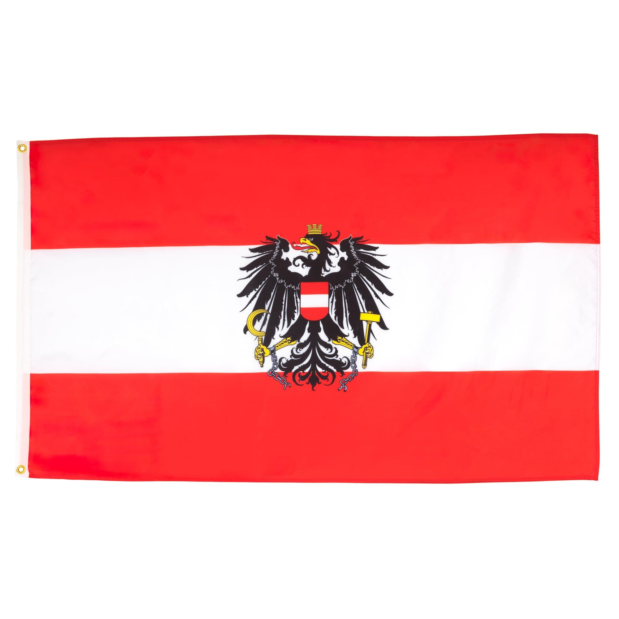 AZ FLAG - Flagge Österreich Mit Adler - 150x90 cm - Österreichische Fahne 100% Polyester mit Messing-Ösen - 110g Österreich mit Adler 150x90 cm Angebot bei HelloDeals