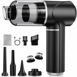 Handstaubsauger Akku Kabellos 30kPa - Mini Auto Staubsauger mit Bürstenloser Motor Stark Autostaubsauger Handsauger für Autos, Büros, Schlafzimmer, Küche, Wohnzimmer (Optimiert) Angebot bei HelloDeals