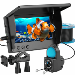 1080P HD Fischfinder Echolot Angeln mit 4.3-Zoll-LCD, 30 m Wasserdichtem IP68-Kabel und 6 IR-Nachtsichtlichtern, Tragbarer Unterwasserkamera zum Angeln auf EIS, im See, vom Boot und Kajak 30M Angebot bei HelloDeals
