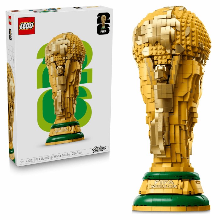 LEGO Editions Sports Offizieller Pokal der FIFA Fußball-Weltmeisterschaft - 3D DIY Modell mit sammelbarer Minifigur - Fußball Geschenk für Jungen & Mädchen ab 12 Jahren und Erwachsene Fans - 43020 Fifa World Cup Official Trophy 43020 Angebot bei HelloDeals