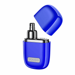 yoose Nasenhaartrimmer Herren aus Legierung, schmerzfreier Nasenhaartrimmer Frauen, IPX7 wasserdicht nasenhaarschneider mit Superleise 10.000 RPM Motor, Typ-C wiederaufladbar Nasenhaarentferner Blau Angebot bei HelloDeals
