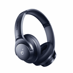 soundcore by Anker Q20i kabelloser Bluetooth Over-Ear-Kopfhörer mit Hybrid Active Noise Cancelling, 40h Spielzeit im ANC-Modus, Hi-Res Audio, tiefer Bass, Personalisierung per App(Blau) Angebot bei HelloDeals