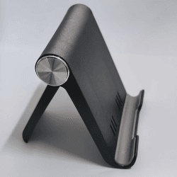 Handy-Ständer, tragbarer, faltbarer Handy-Ständer, geeignet für Smartphones und Tablets Schwarz Angebot bei HelloDeals