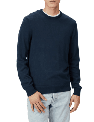 Amazon Essentials Herren Langärmliger Pullover Mit Rundhalsausschnitt, 100% Baumwolle, Erhältlich In Groß Und Schwer S Marineblau Angebot bei HelloDeals